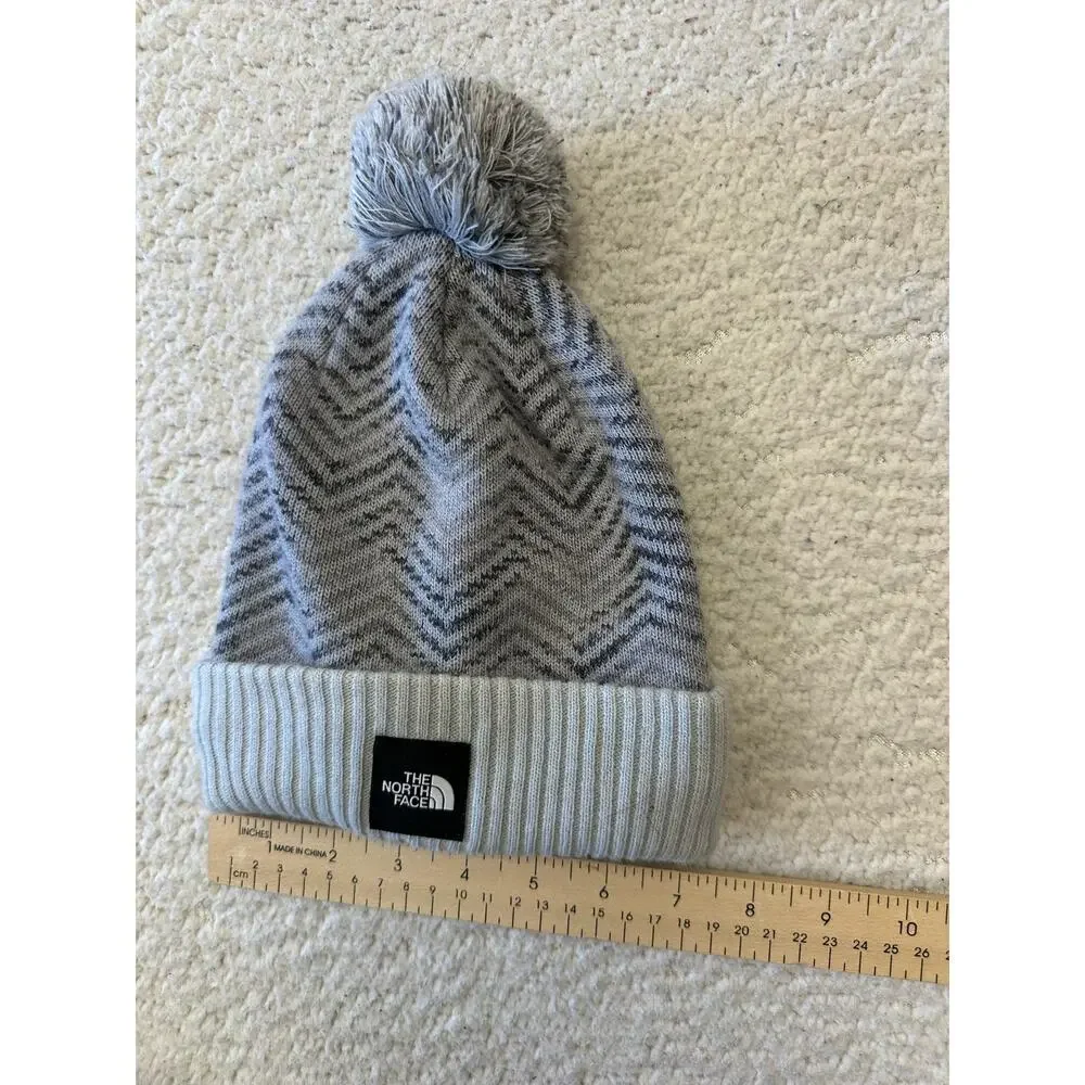 The North Face Youth Chevron Pom Beanie One Size
